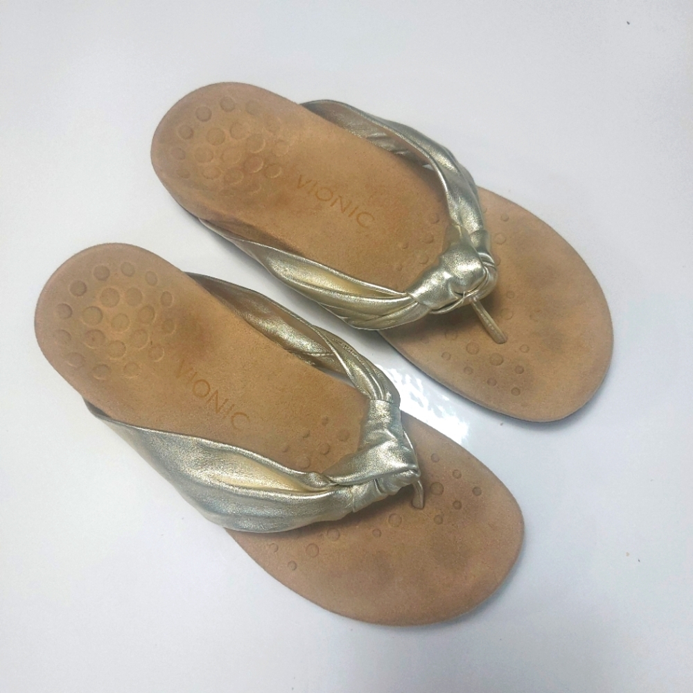 VIONIC Pippa Leather Sandals Size 8